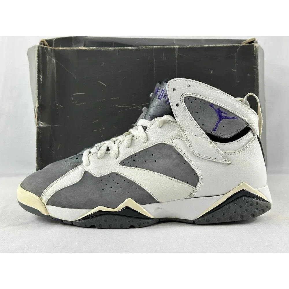Nike Air Jordan 7 Retro 2006 Flint Sneakers 304775-151 Size 12